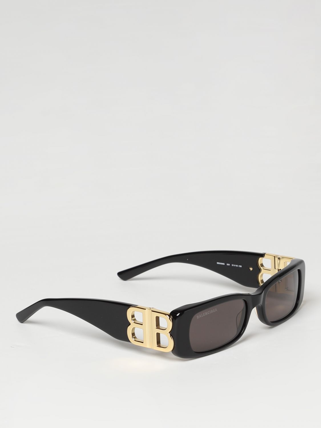 Balenciaga havana bold sunglasses with BB logo