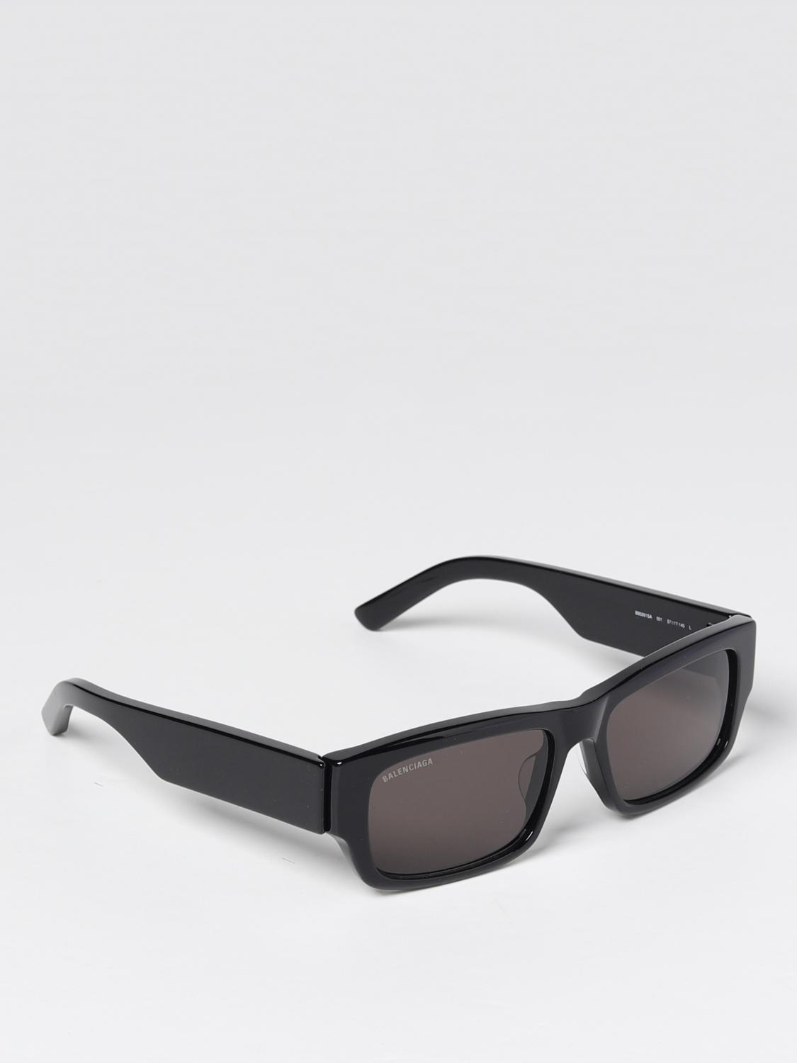 Balenciaga Squareframe Logoprint Acetate Sunglasses  Black  Editorialist