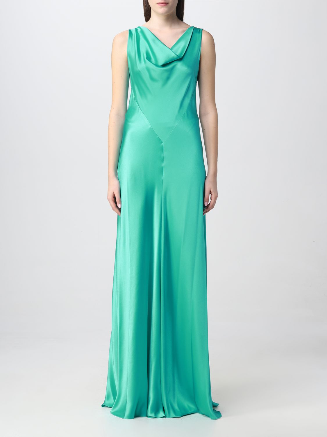 Shop Alberta Ferretti Dress  Woman Color Green