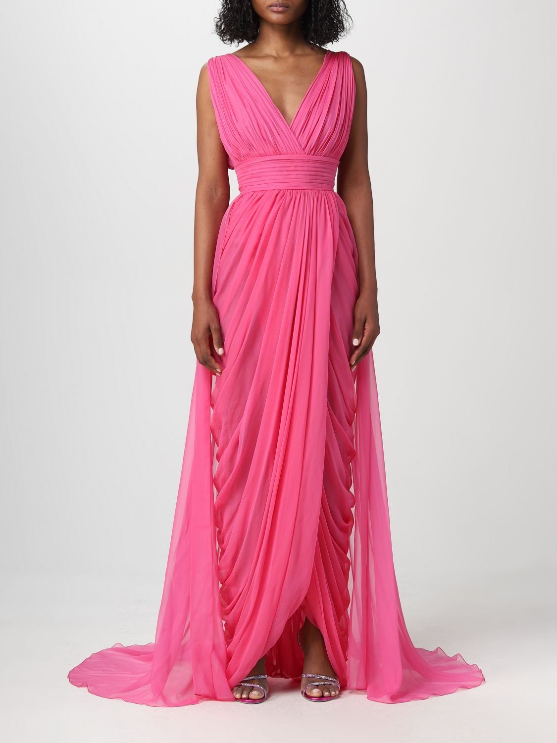 Shop Alberta Ferretti Dress  Woman Color Pink