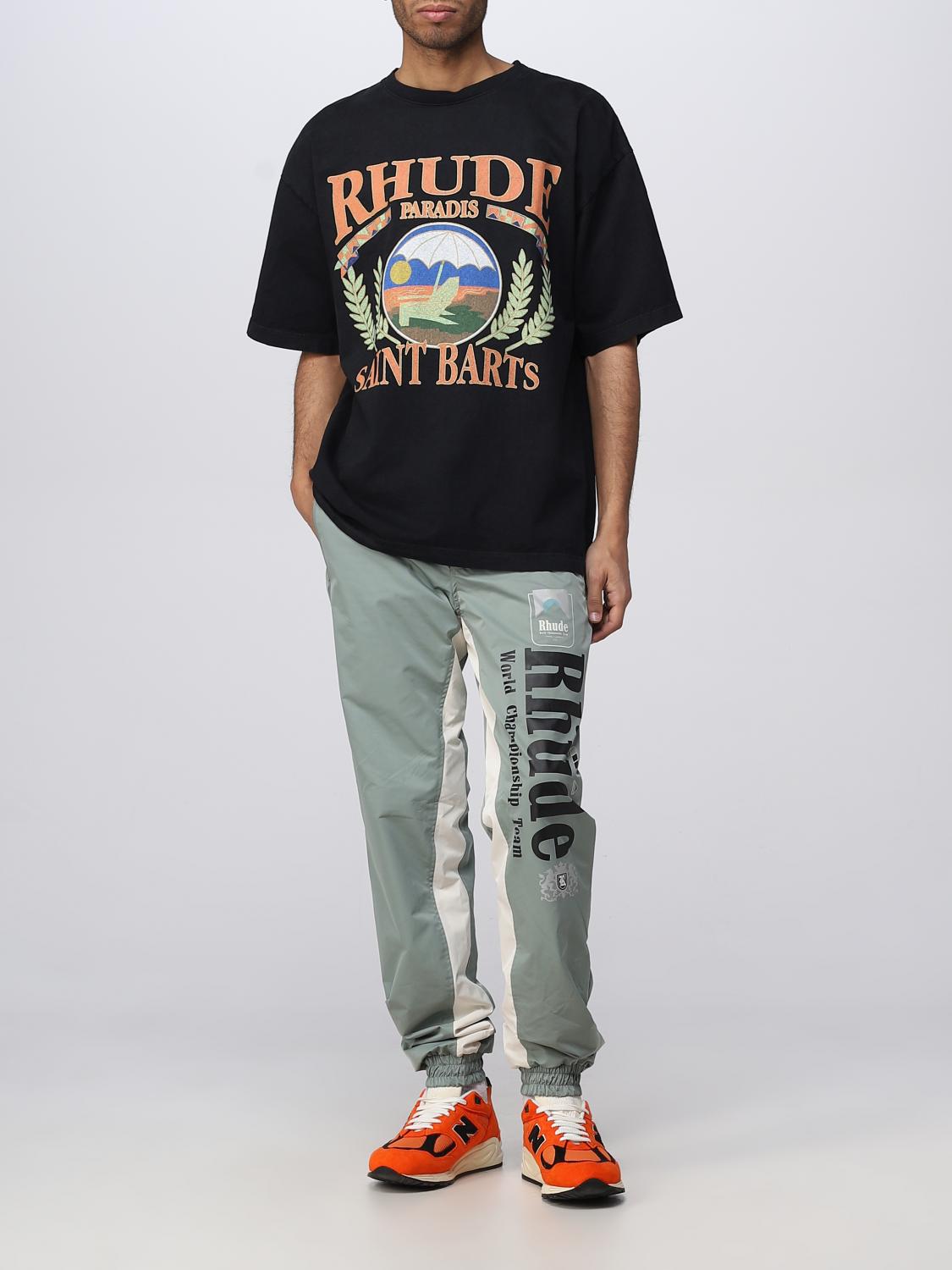 RHUDE tshirt for man Black Rhude tshirt RHPS23TT07837610 online