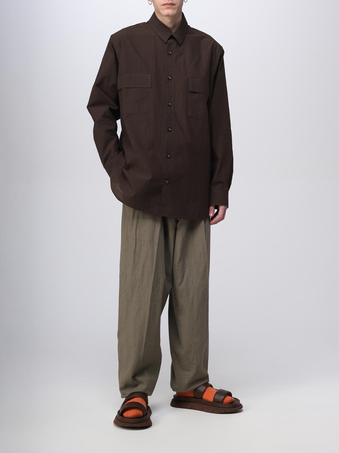 NANUSHKA: shirt for man - Brown | Nanushka shirt NM23RSSH01078 online ...