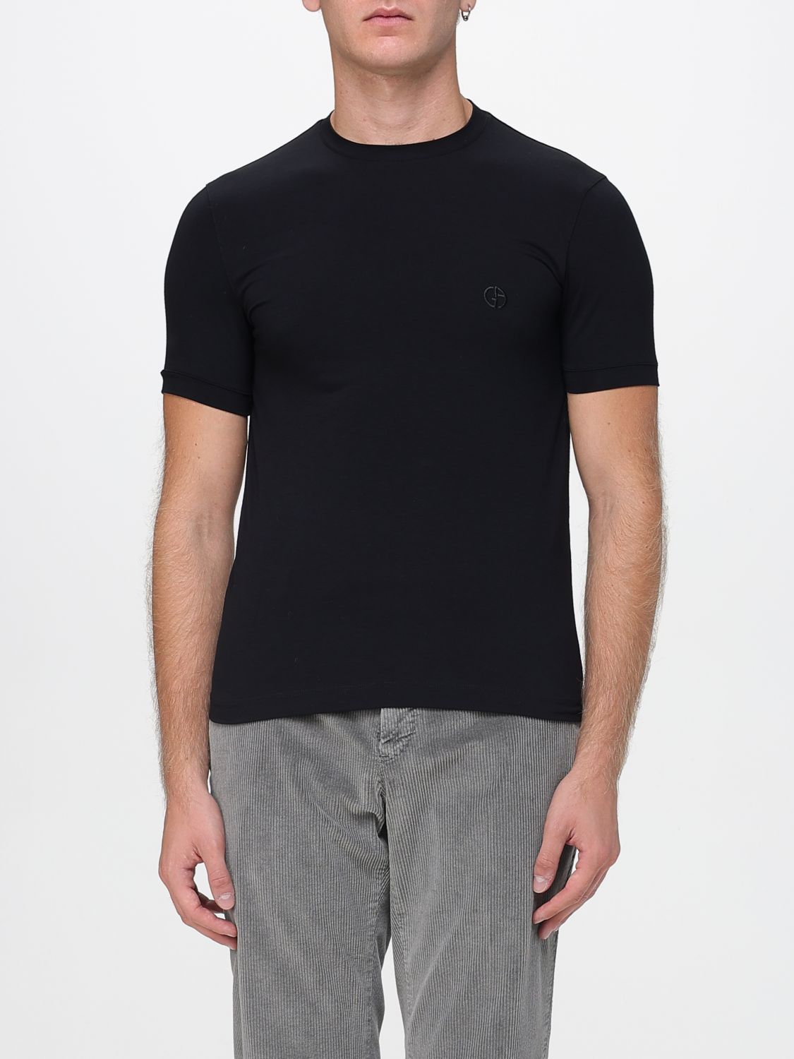 Giorgio Armani Herren Schwarz T-Shirt Men Color