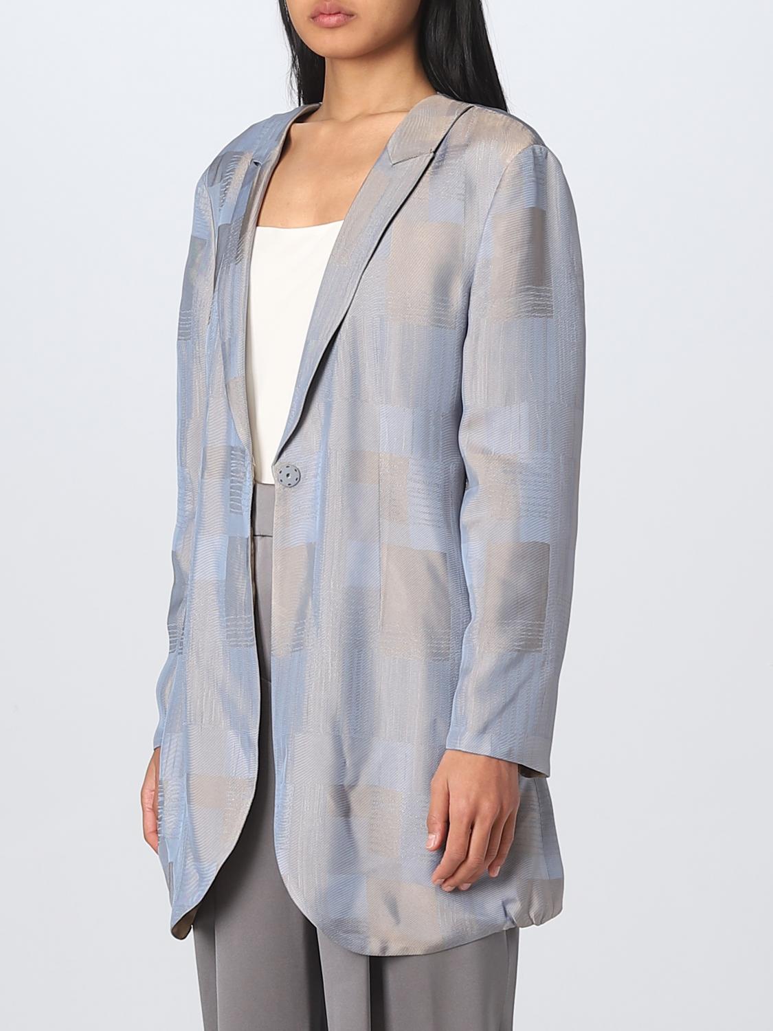 Blazer Giorgio Armani: Blazer Giorgio Armani femme bleu ciel 3
