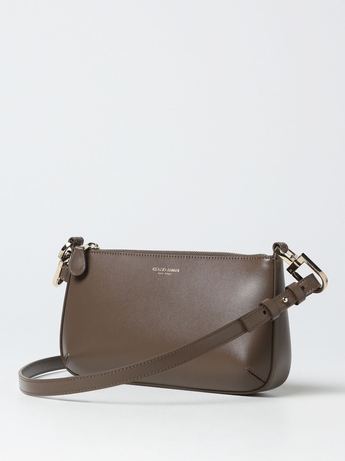 GIORGIO ARMANI: shoulder bag for woman - Dove Grey | Giorgio Armani  shoulder bag Y1H450YTF4A online on 