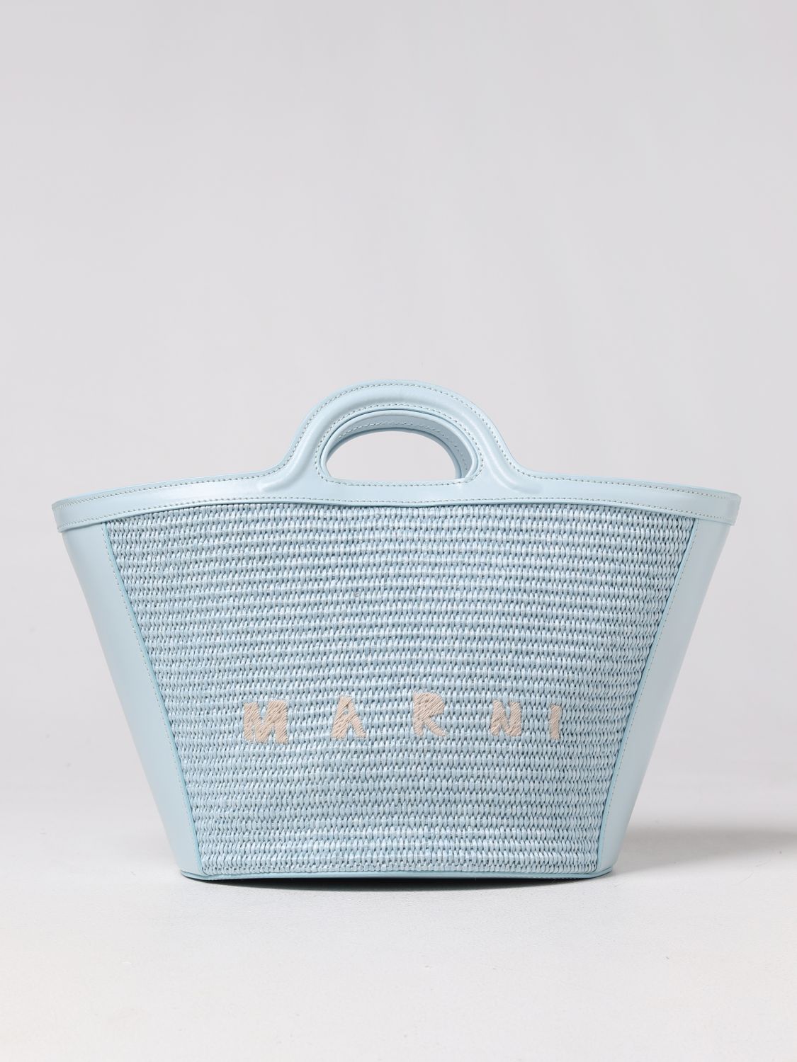 Marni Small Tropicalia Handbag In Sky Blue