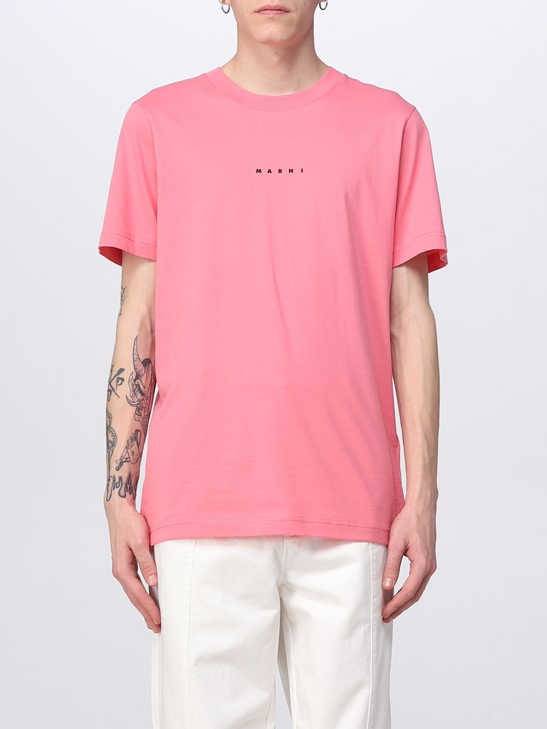 MARNI T恤 MARNI 男士 颜色 粉色,382133010