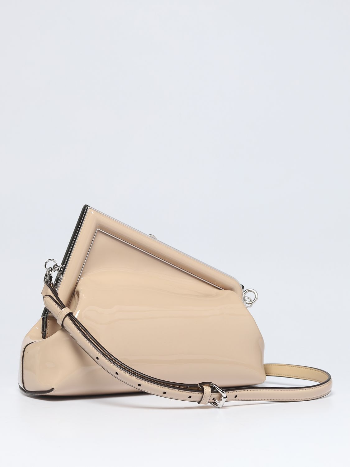 FENDI: First clutch in nappa leather - Fuchsia  Fendi handbag 8BP137ABVE  online at