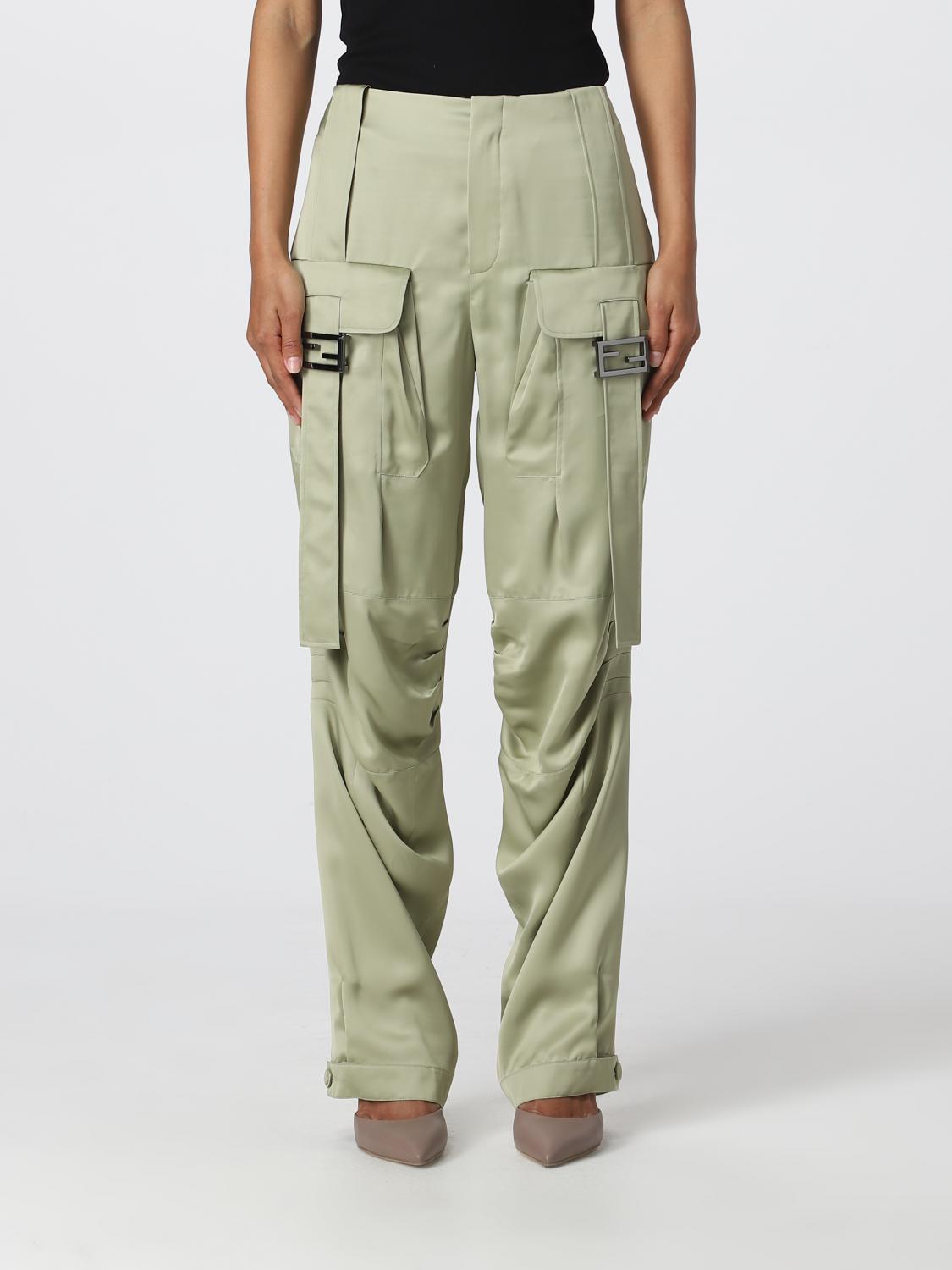 Fendi Ff Baguette Pants In Green
