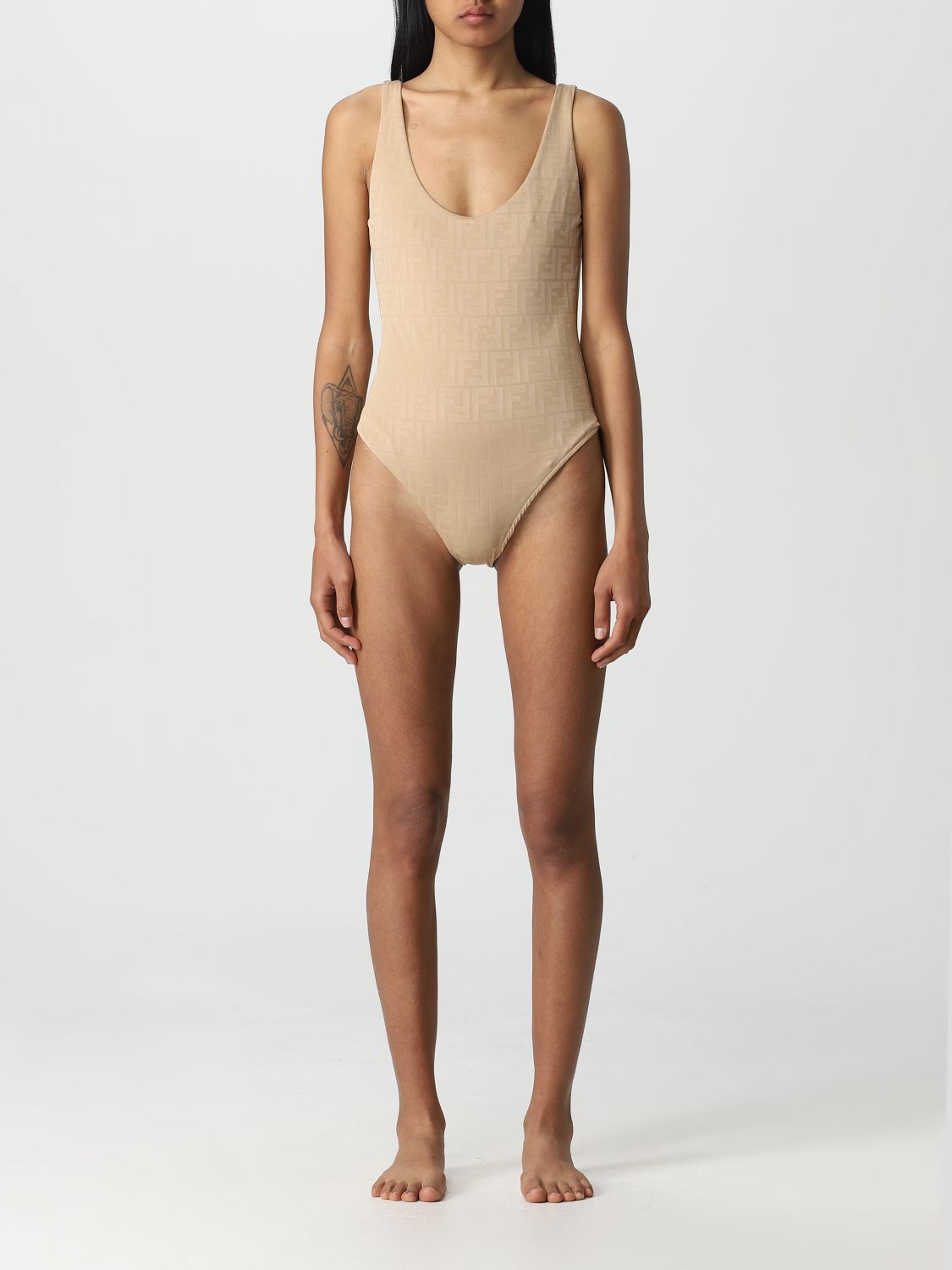 Fendi Women's Beige Swimsuit
