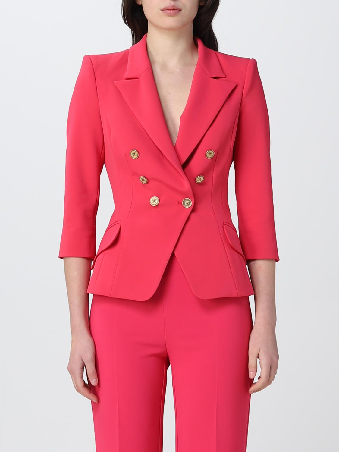 Elisabetta Franchi Blazer Woman Color Fuchsia In Fuchsia