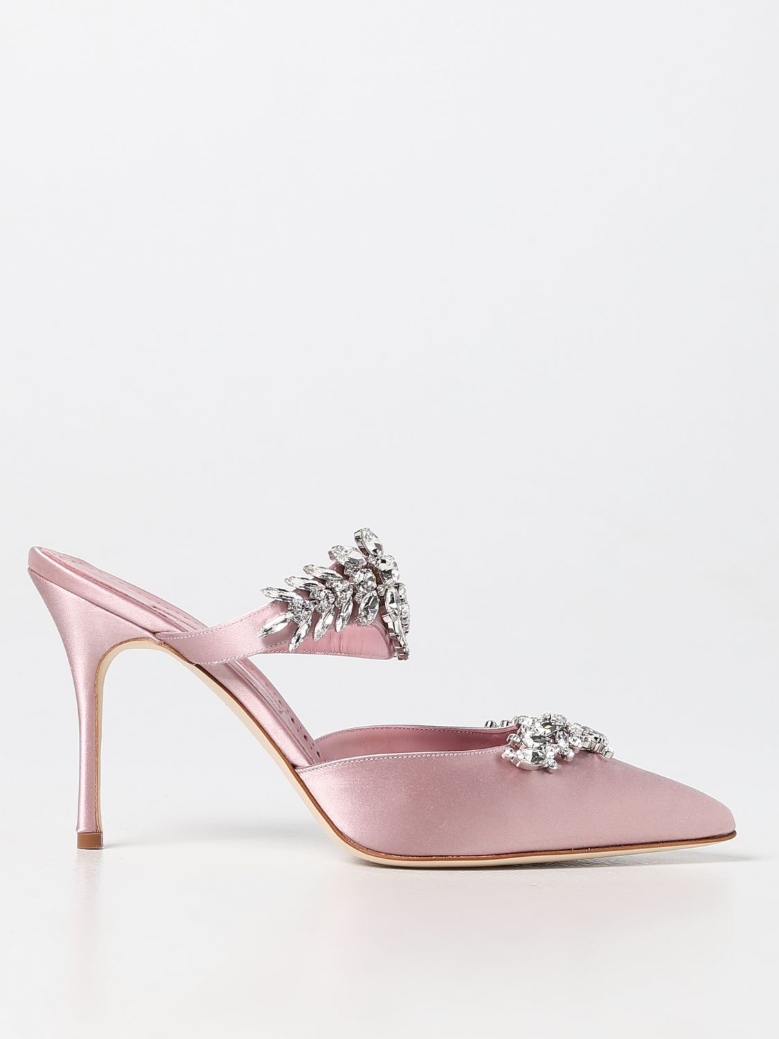 Manolo Blahnik High Heel Shoes Woman In Blush Pink | ModeSens