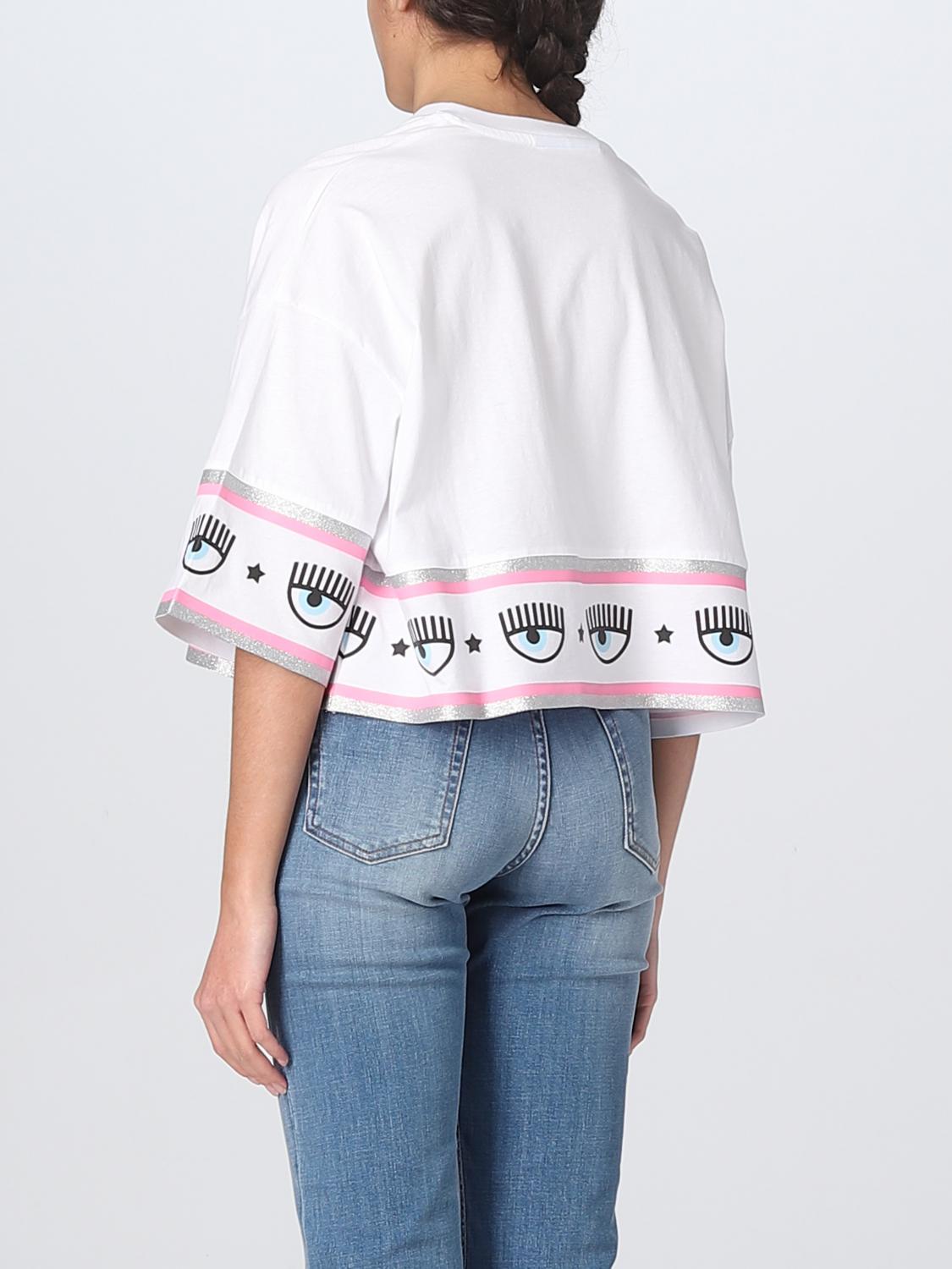 T-shirt Chiara Ferragni: T-shirt Chiara Ferragni in cotone bianco 2