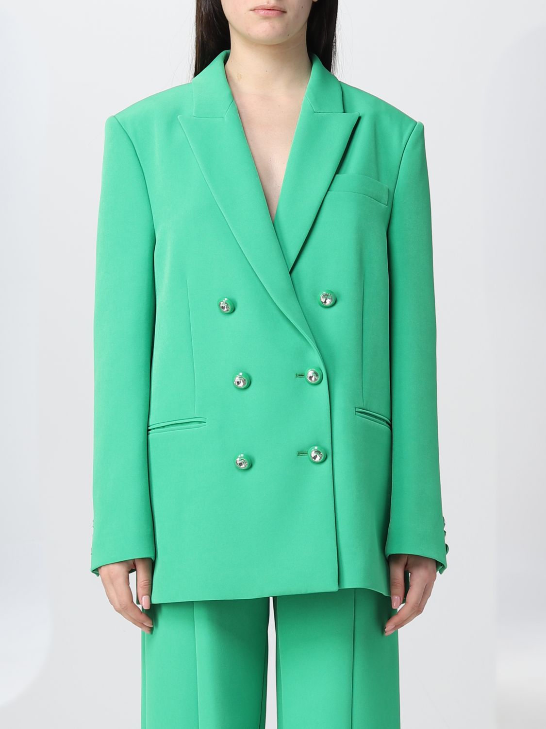 Shop Chiara Ferragni Blazer  Woman Color Green