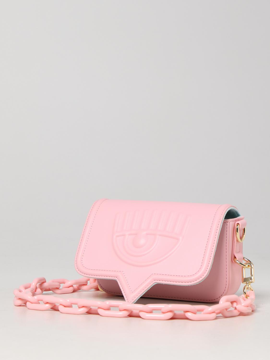 Borsa mini Chiara Ferragni: Clutch Eyelike Chiara Ferragni in similpelle rosa 3