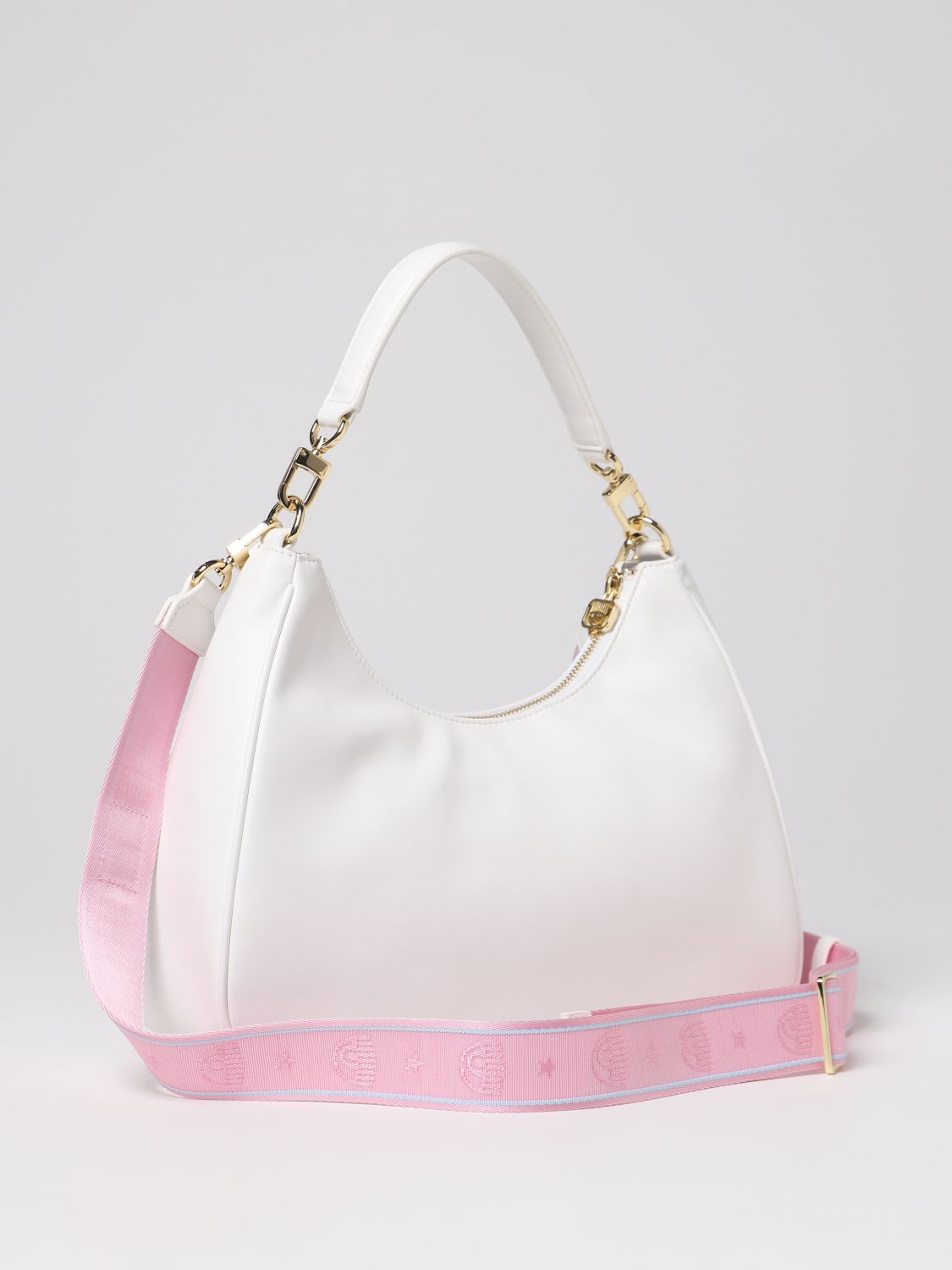 CHIARA FERRAGNI: bag in printed nylon - White  Chiara Ferragni shoulder  bag 72SB4BW8ZS337 online at