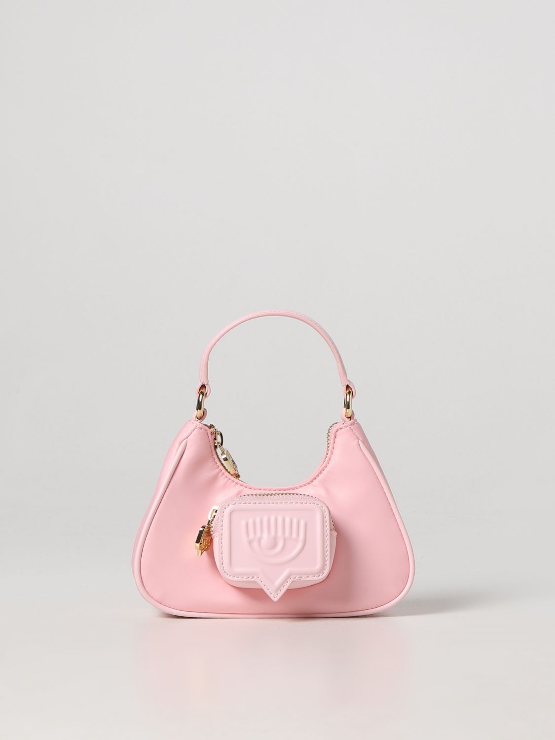 Chiara Ferragni Eyelike Logo-Embossed Small Top Handle Bag