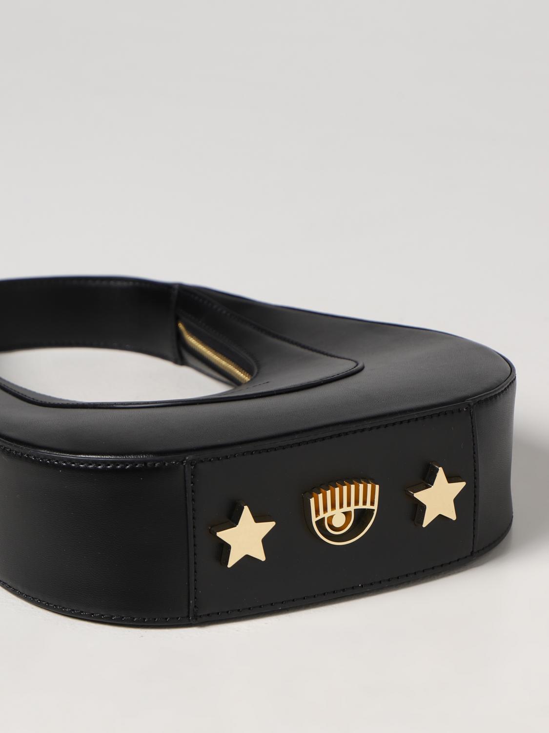 Borsa a spalla Chiara Ferragni: Borsa Golden Eye Star Chiara Ferragni in similpelle nero 3