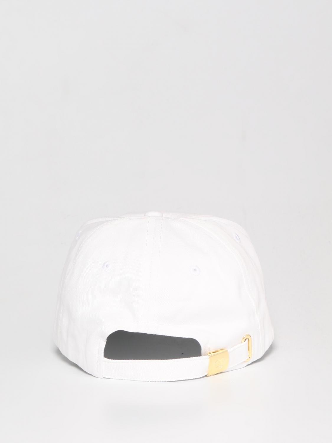 Cappello Chiara Ferragni: Cappello Chiara Ferragni in cotone con logo ricamato bianco 3