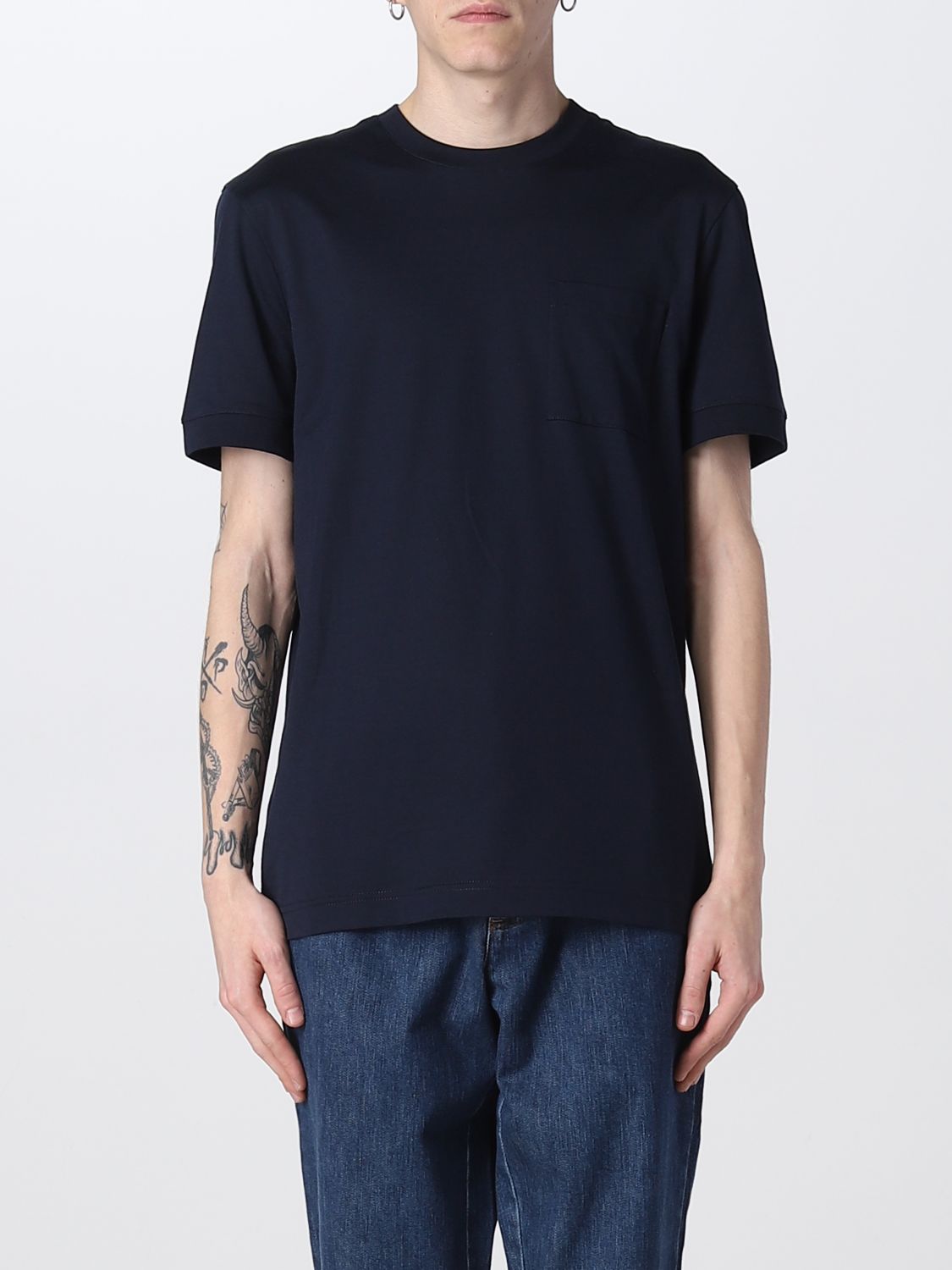 KNT: t-shirt for man - Blue | Knt t-shirt UMM0344 online on GIGLIO.COM