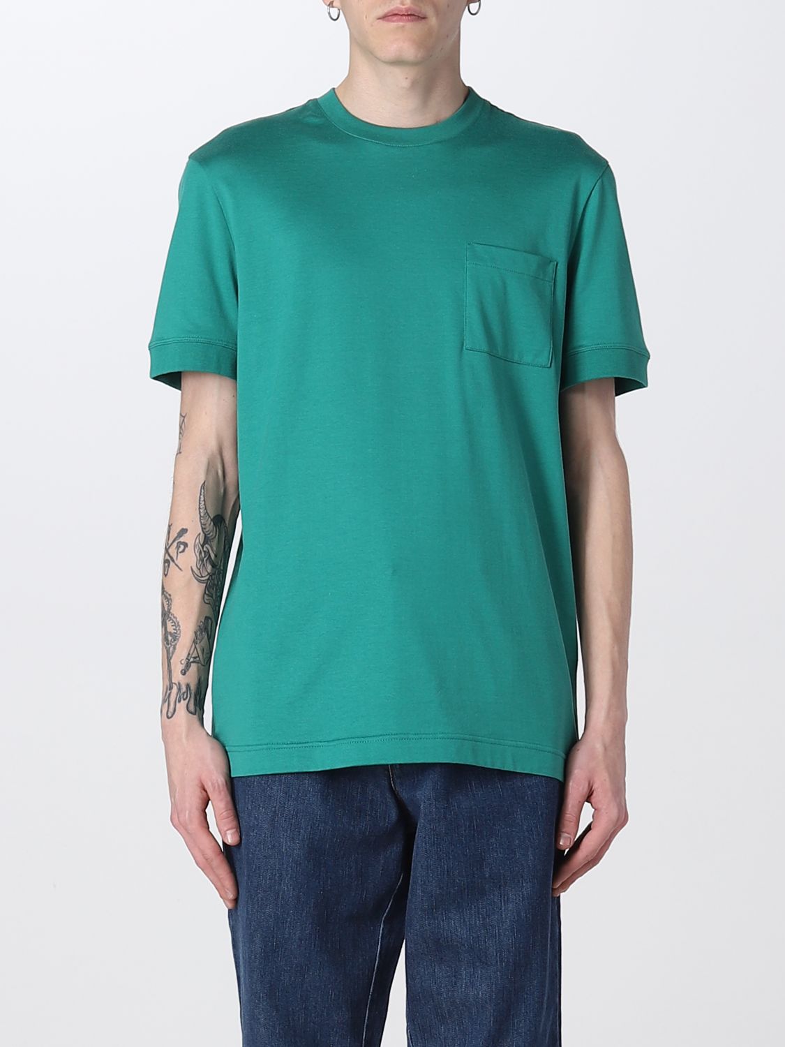 Knt T-shirt  Men Color Green