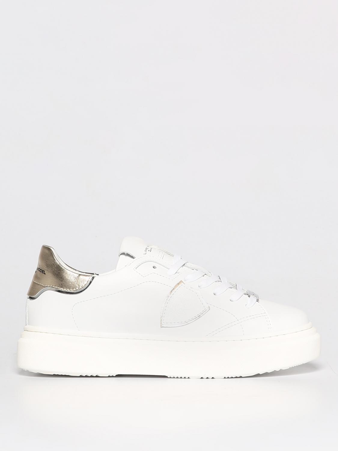 Sneakers Philippe Model Junior: Sneakers Philippe Model Junior in pelle bianco 1