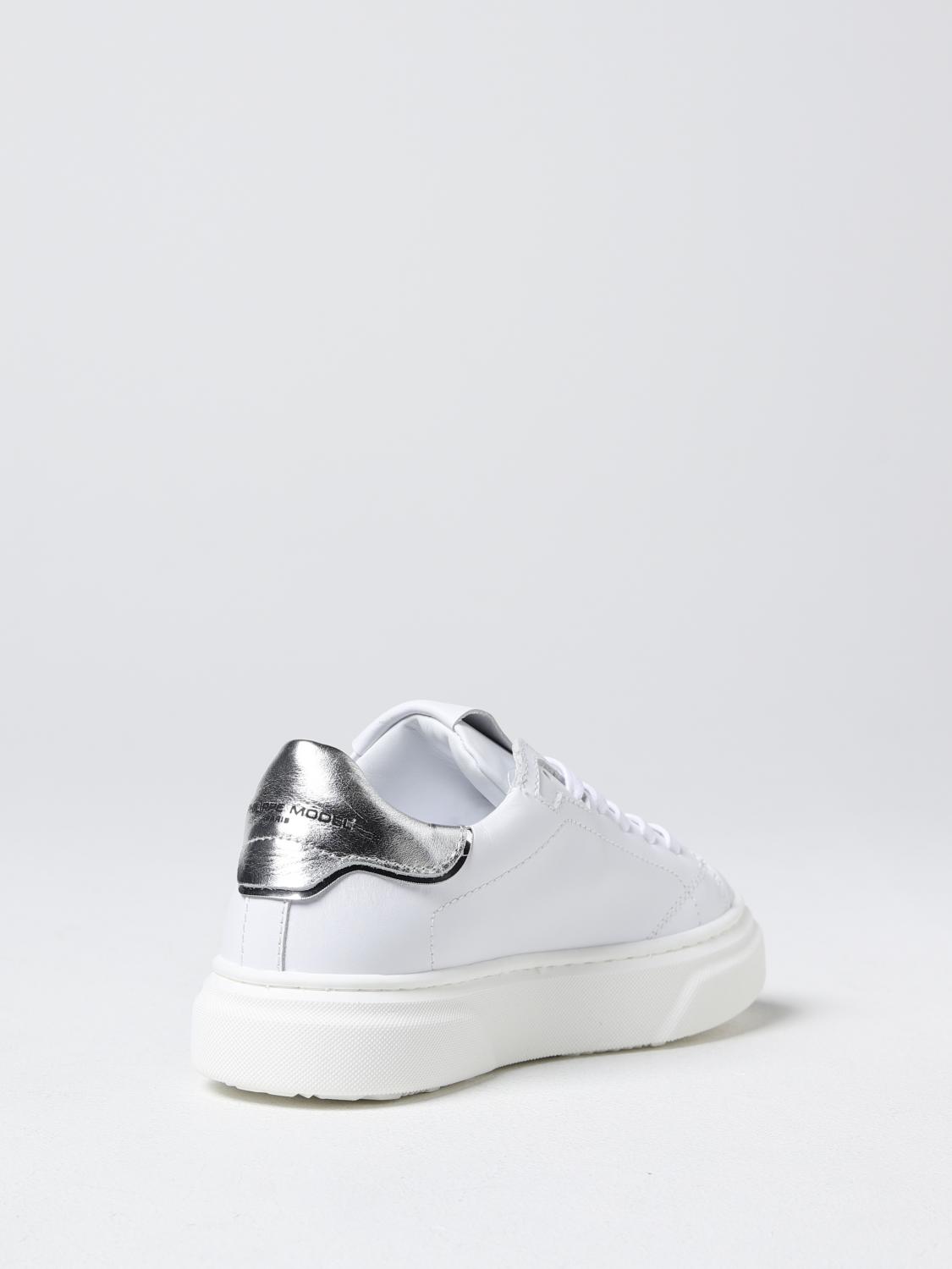 Sneakers Philippe Model Junior: Sneakers Philippe Model Junior in pelle bianco 1 3