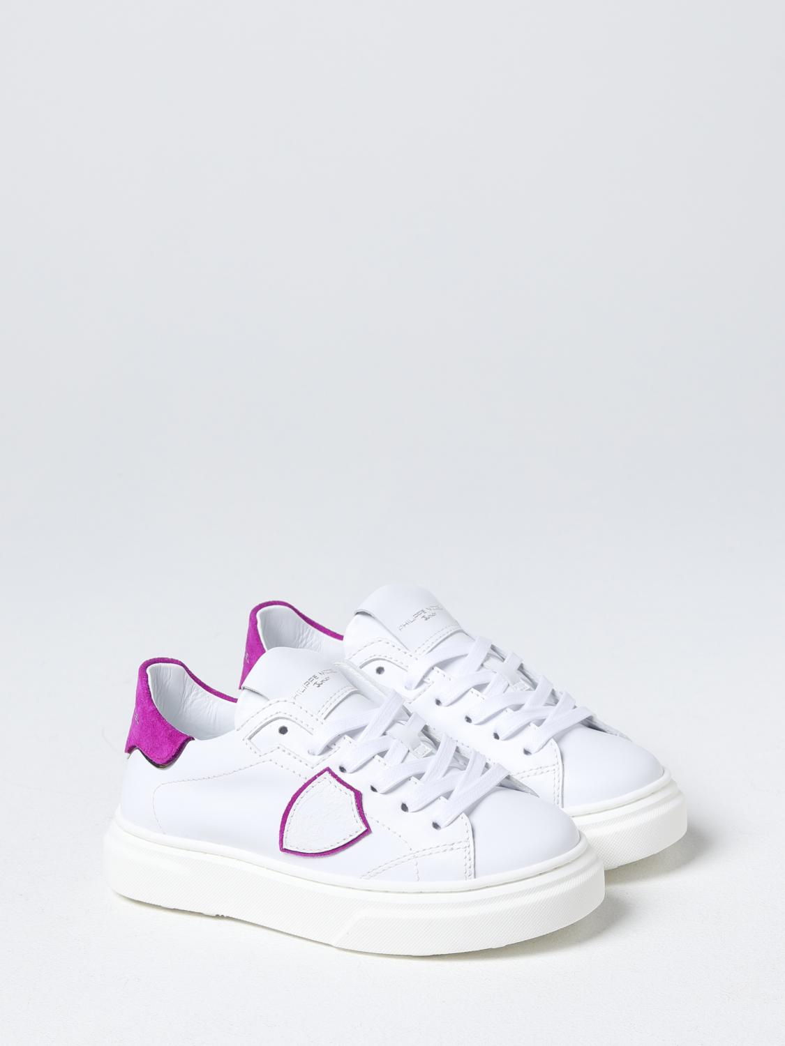 Scarpe Philippe Model Junior: Sneakers Philippe Model Junior in pelle bianco 2 2