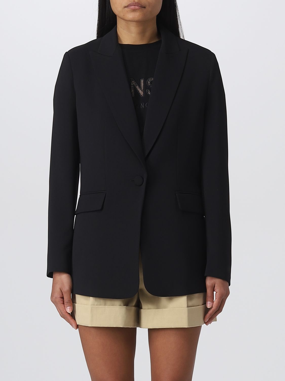 TWINSET: blazer for woman - Black | Twinset blazer 231TP2391 online on ...
