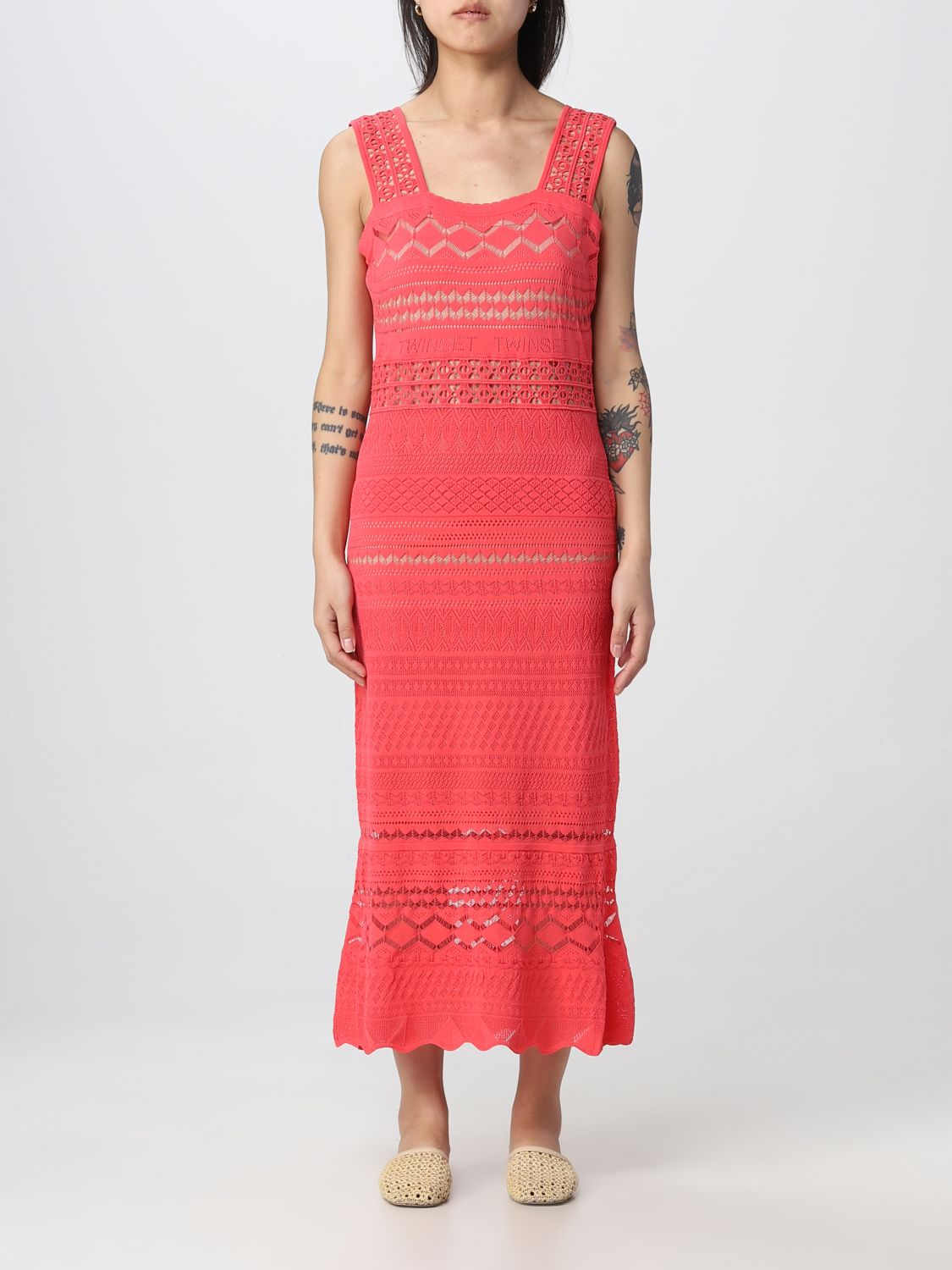 Twinset Dress  Woman Color Coral
