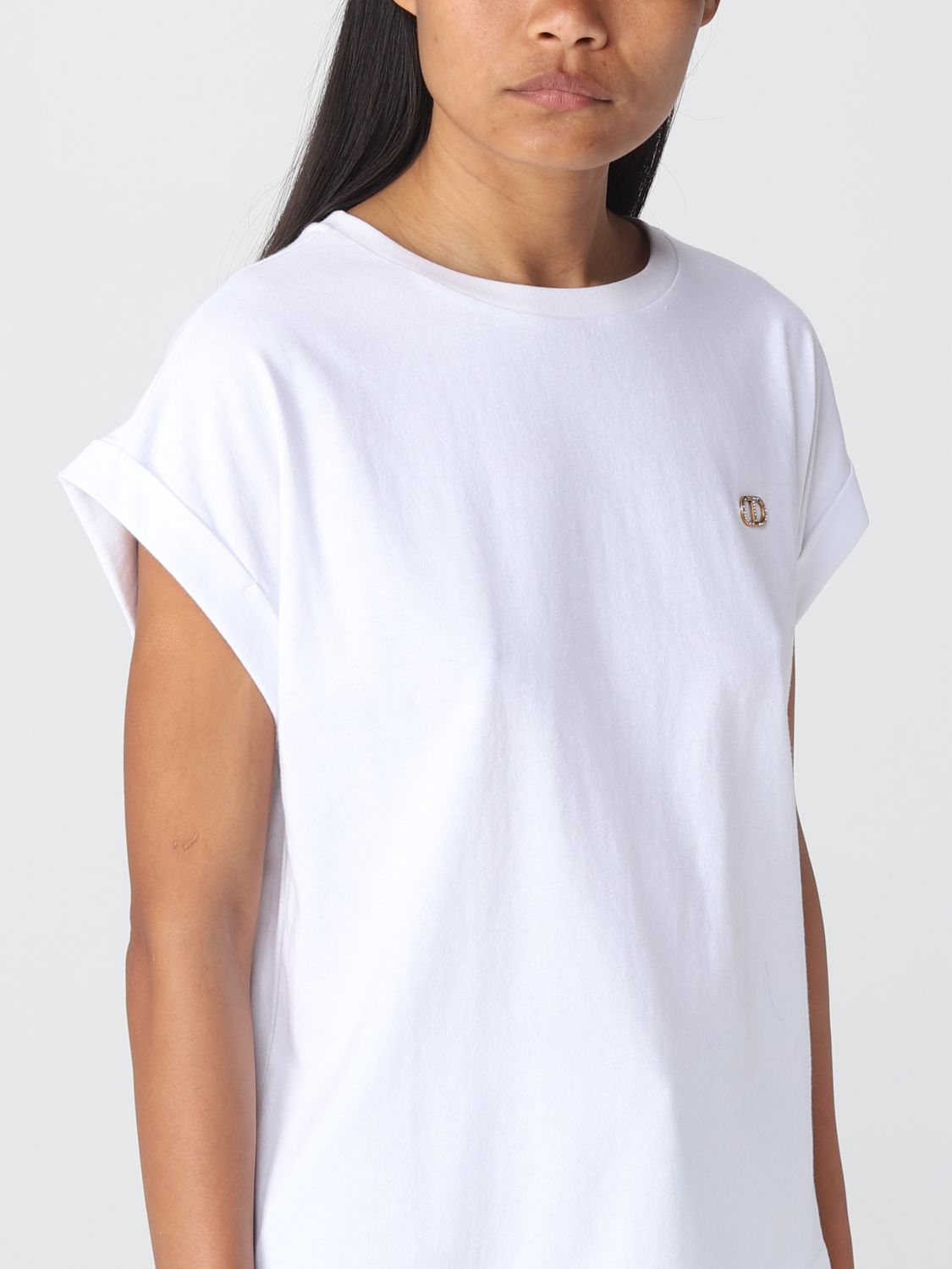 TWINSET: t-shirt for woman - White | Twinset t-shirt 231TP2170 online ...