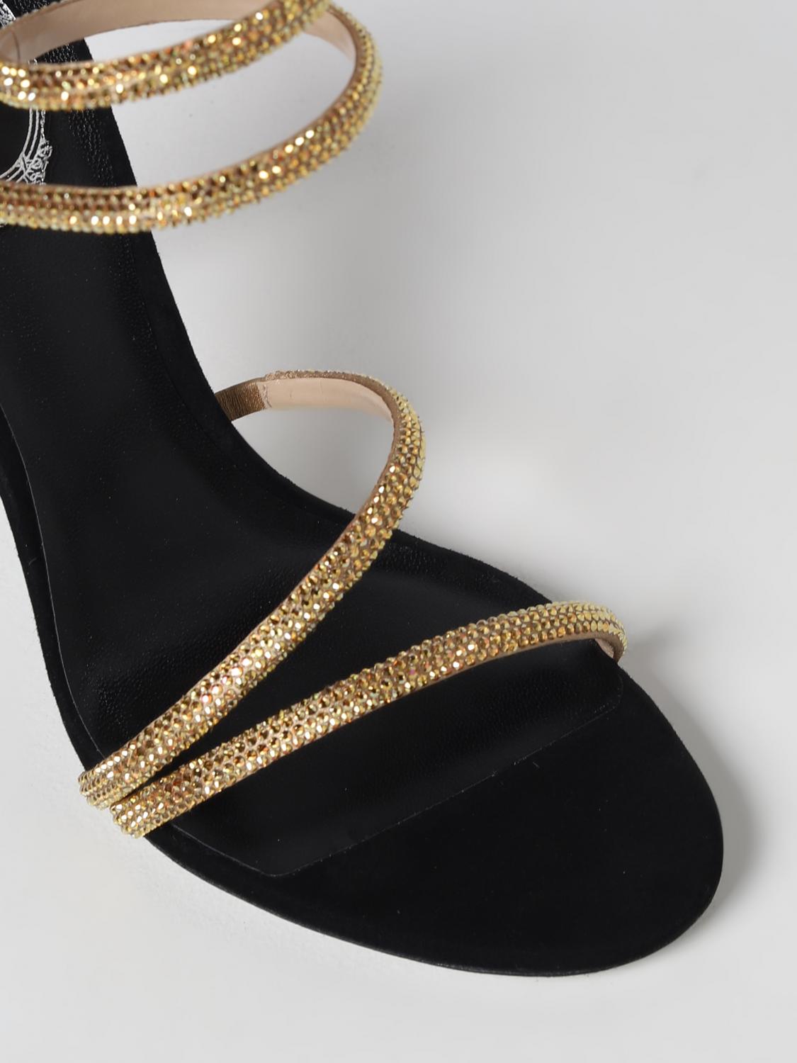Sandales à talons Rene Caovilla: Sandales à talons Rene Caovilla femme or 4