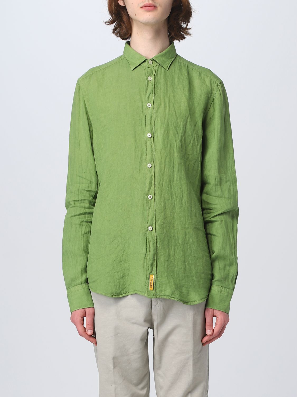 An American Tradition Shirt  Men Color Green