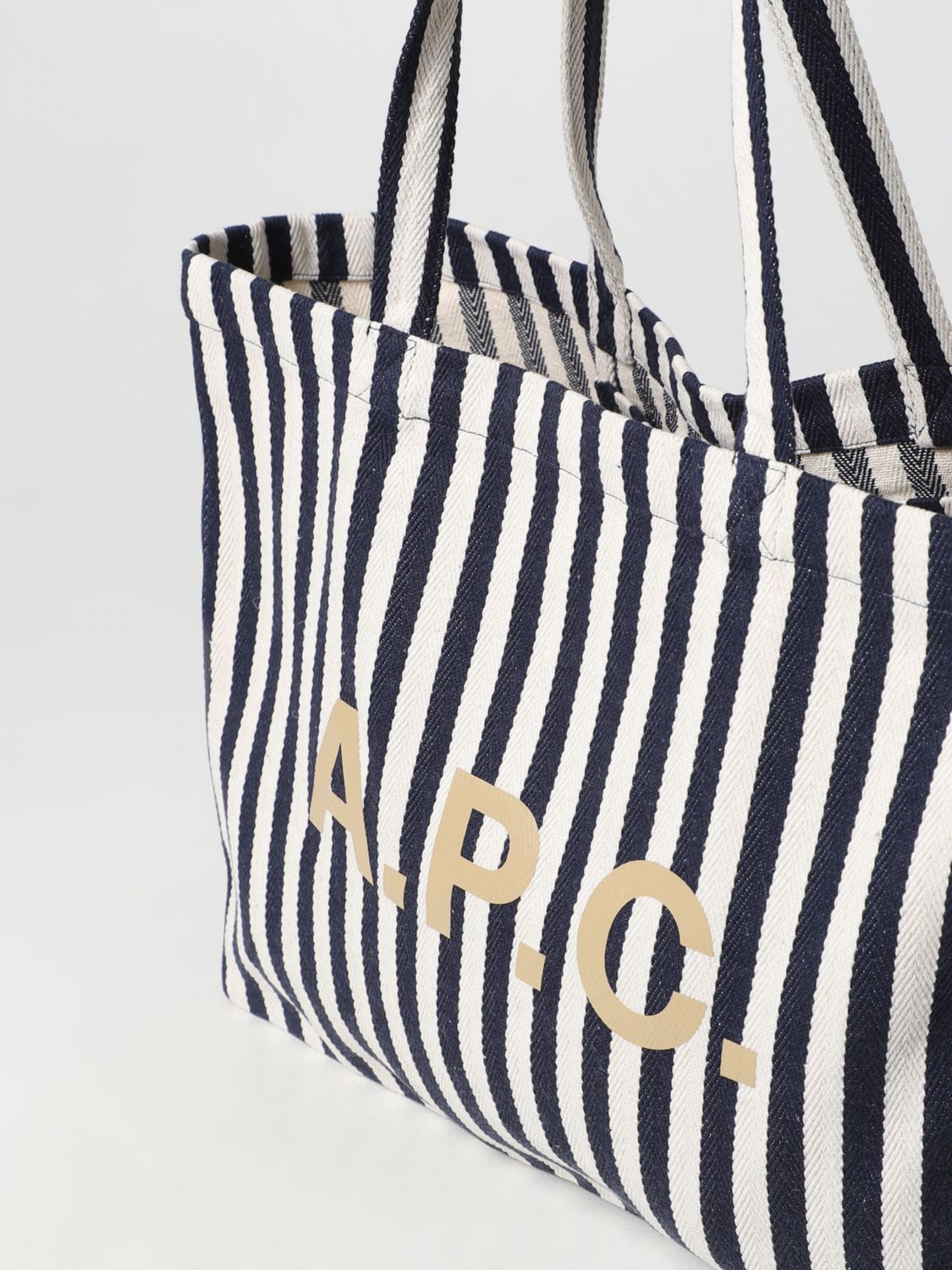 A.P.C.: tote bags for woman - Blue  A.p.c. tote bags COGXCM61443 online at