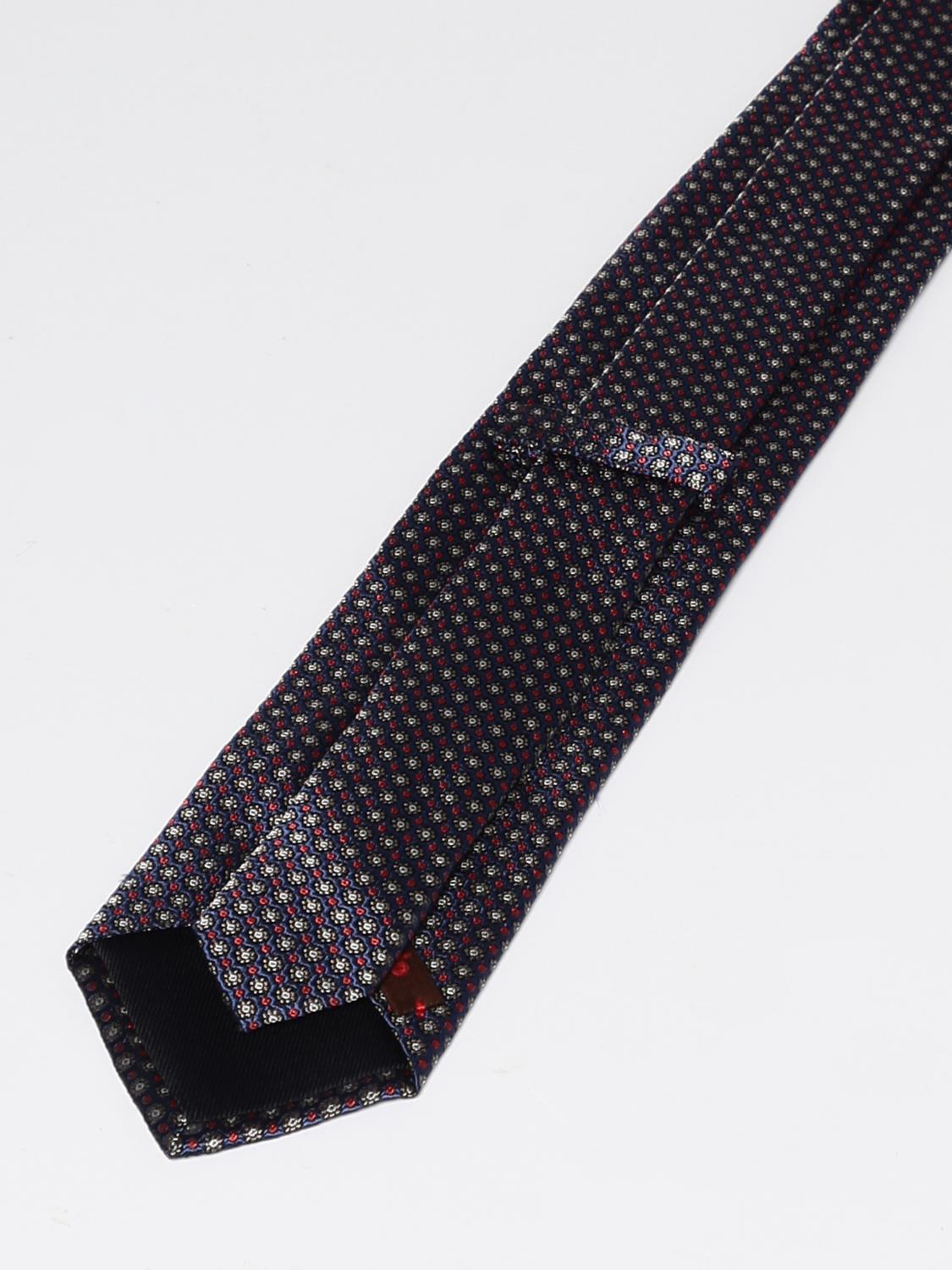 Cravatta Fiorio: Cravatta Fiorio in seta con pois jacquard avion 2