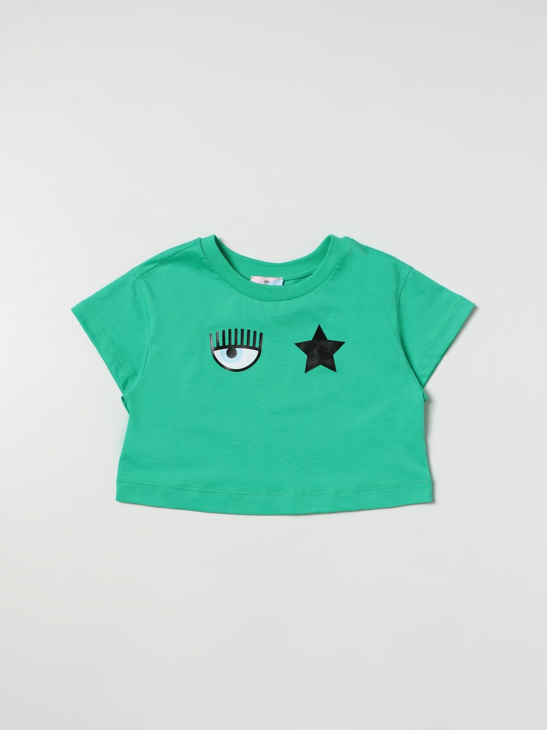 T-shirt Chiara Ferragni: T-shirt Chiara Ferragni bambina verde 1