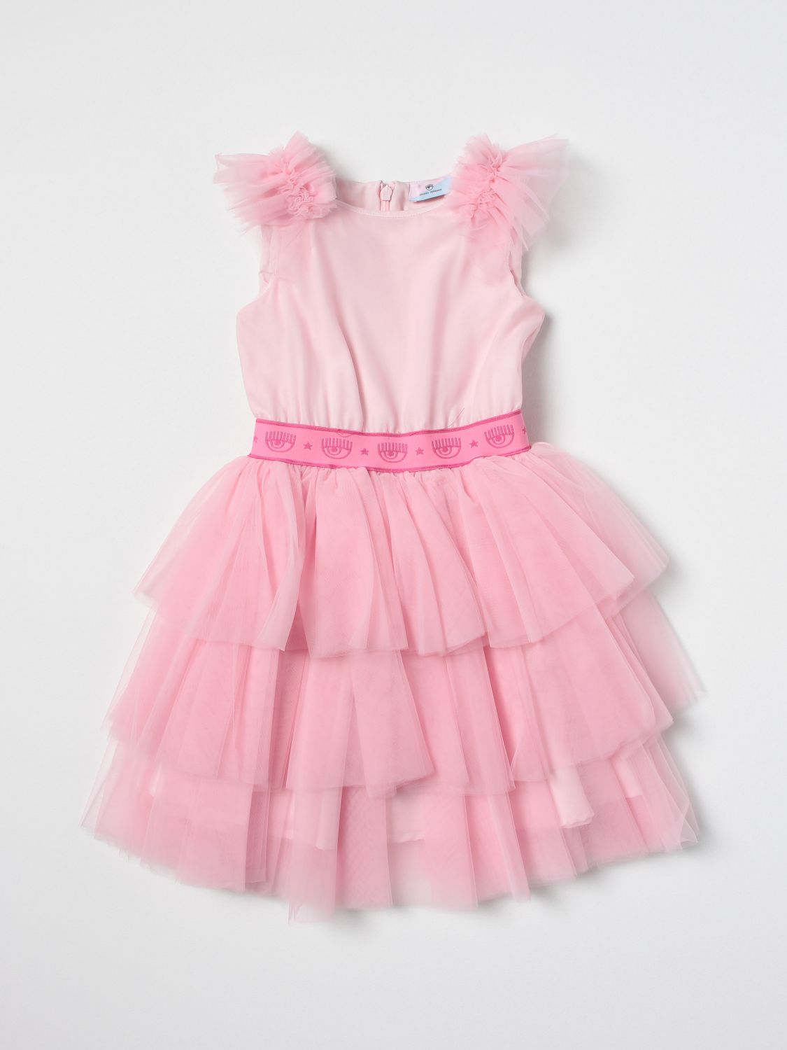 Shop Chiara Ferragni Dress  Kids Color Pink