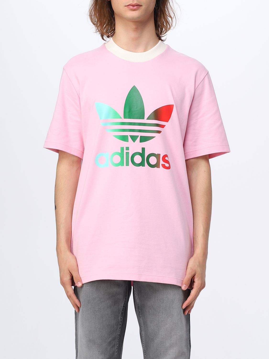 stil Briesje Snel ADIDAS ORIGINALS: t-shirt for man - Pink | Adidas Originals t-shirt IP6968  online on GIGLIO.COM