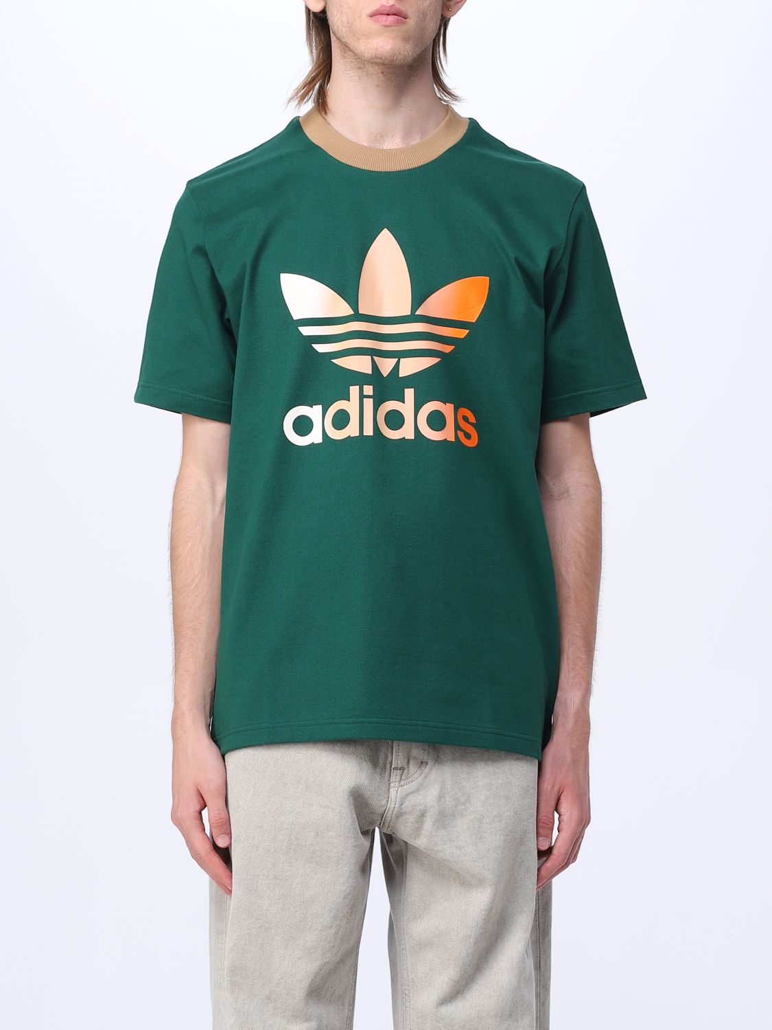 Adidas Originals T-shirt  Men Color Green