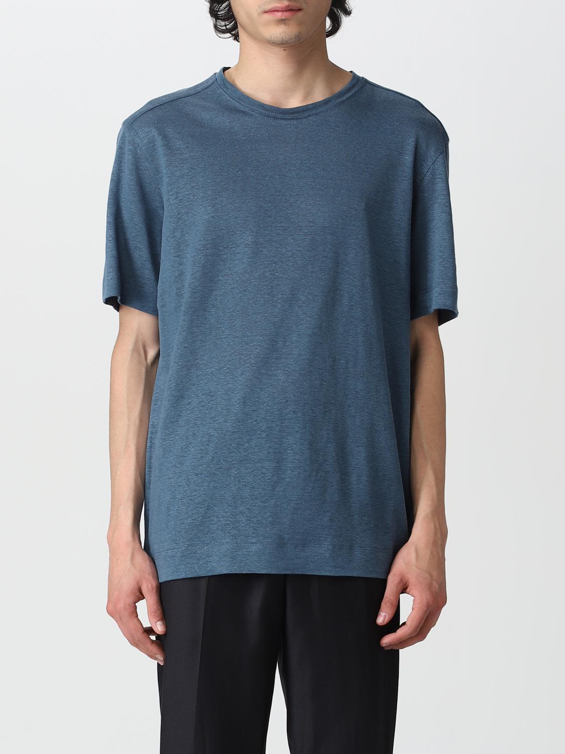 Zegna T-shirt  Men In Teal