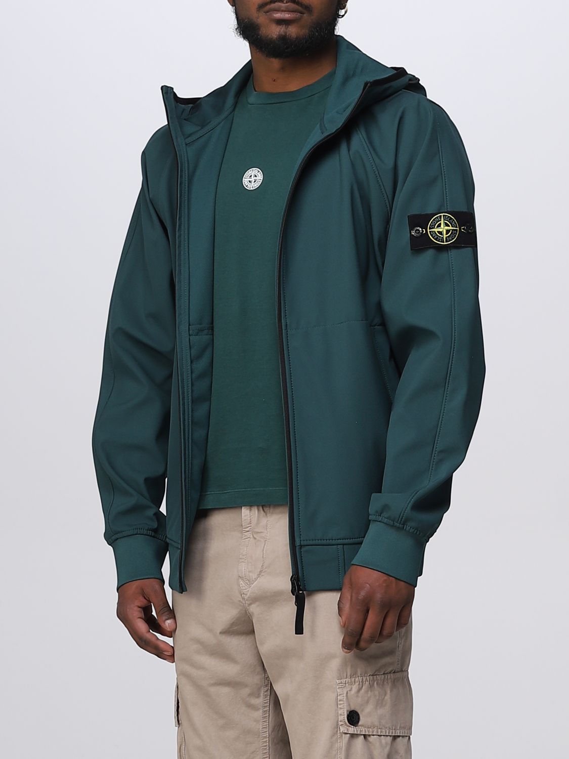 Quilt Rarity latch STONE ISLAND: jacket for man - Green | Stone Island jacket 781540927 online  on GIGLIO.COM