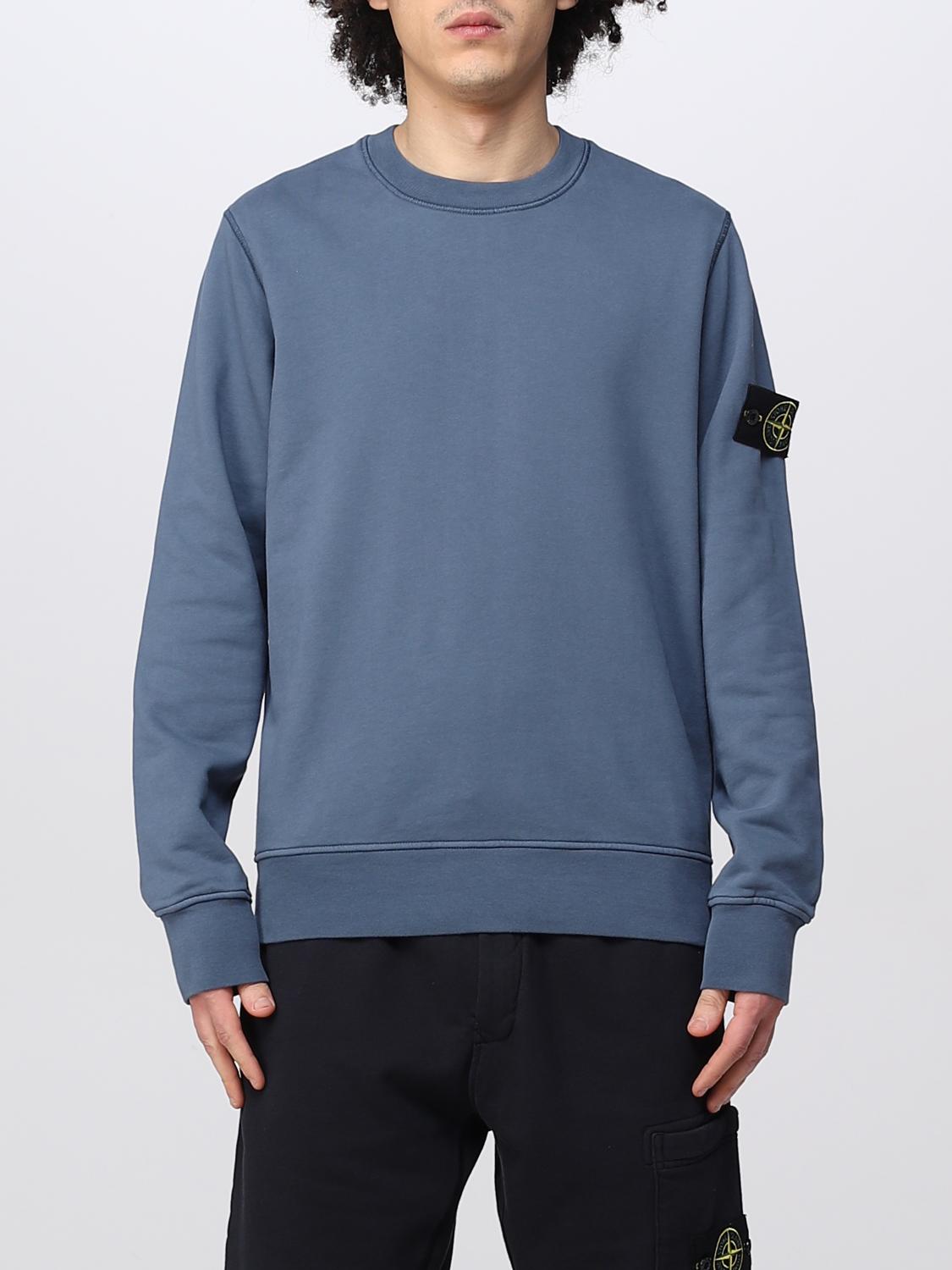 美品〕stone island sweaterブルーグレーM size身幅47 - ニット/セーター