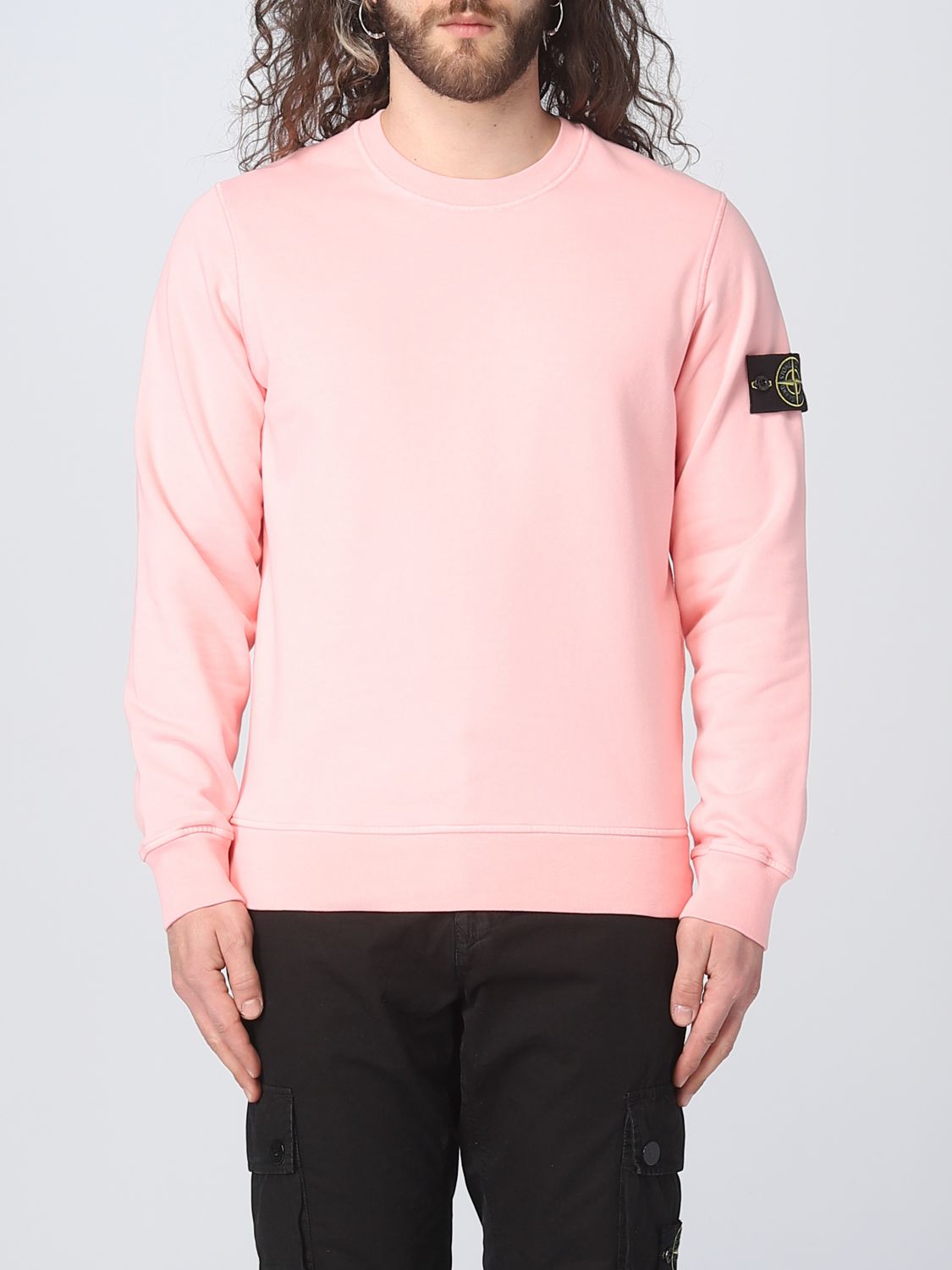 Colaborar con moderadamente aluminio STONE ISLAND: sweatshirt for man - Pink | Stone Island sweatshirt 101563051  online on GIGLIO.COM