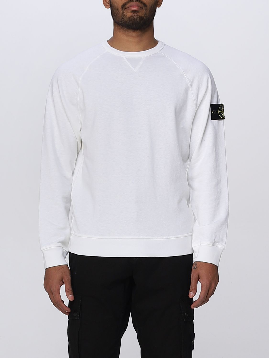achtergrond vrede Edele STONE ISLAND: sweatshirt for man - White | Stone Island sweatshirt  781566360 online on GIGLIO.COM
