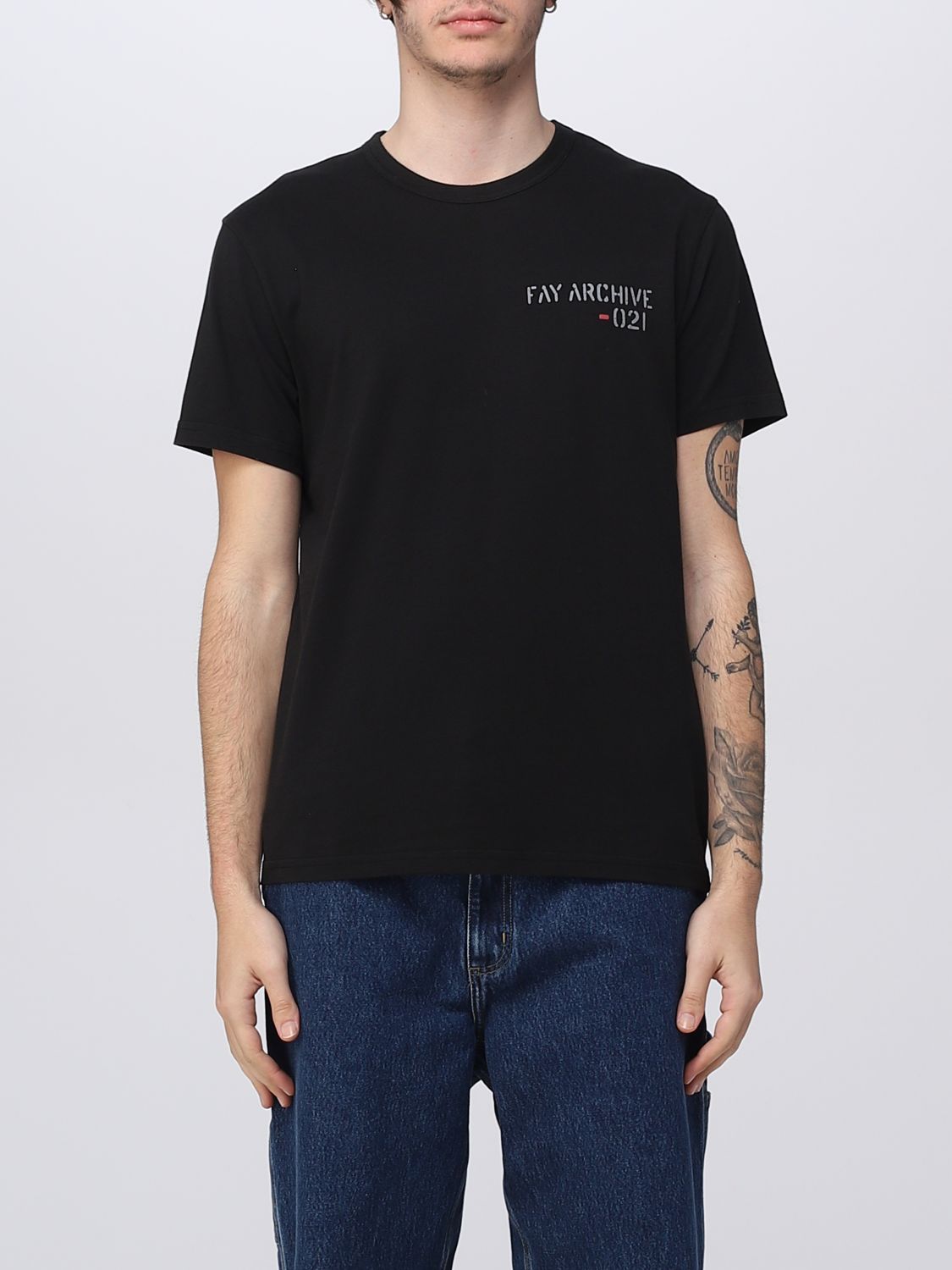 Fay T-shirts And Polos In Black