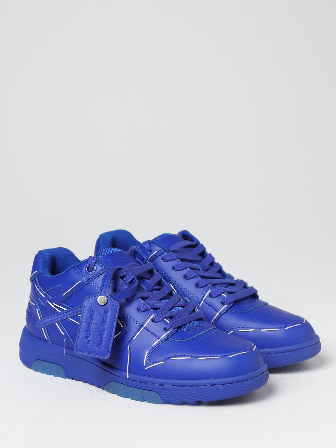 OFF-WHITE: sneakers for man - Blue Off-White OMIA189S23LEA014 online on GIGLIO.COM