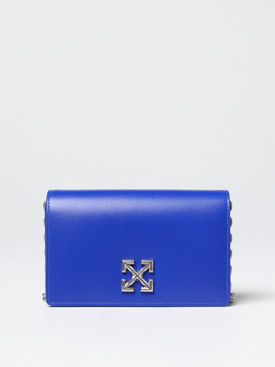 OFF-WHITE: mini bag for woman - Blue | Off-White mini bag ...