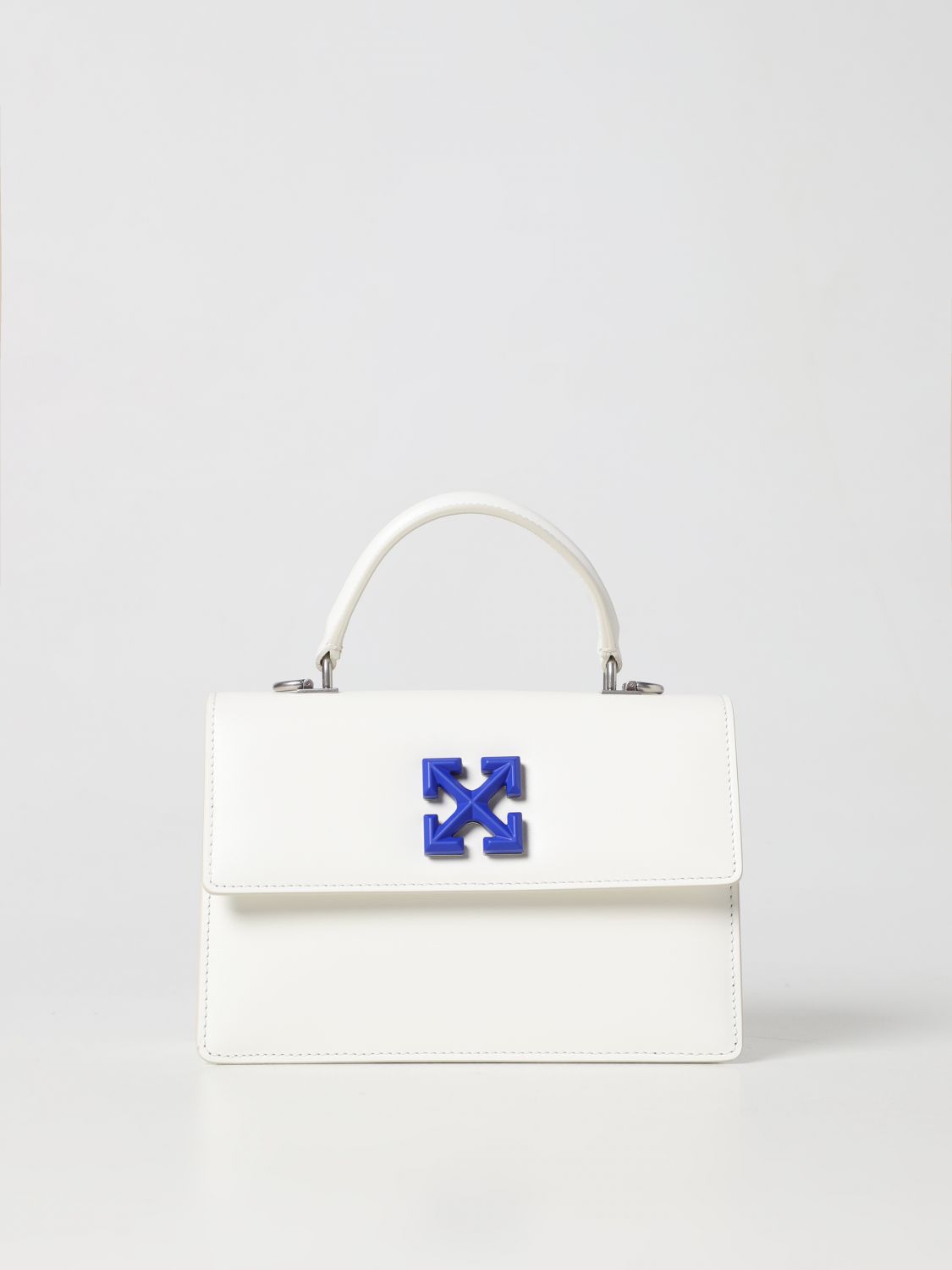 Off-White Outlet: 1.4 Jitney leather bag - White  Off-White crossbody bags  OWNP037S23LEA003 online at