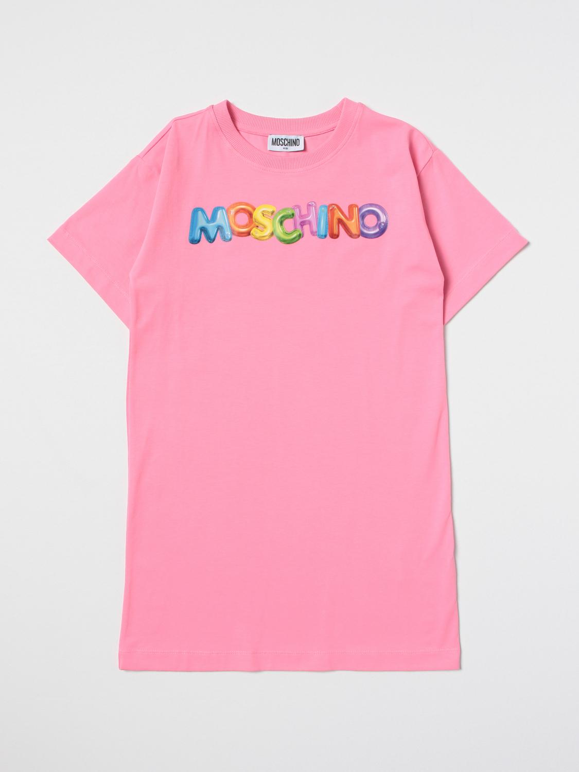 MOSCHINO KID dress for girls Pink Moschino Kid dress HAV0BQLBA00