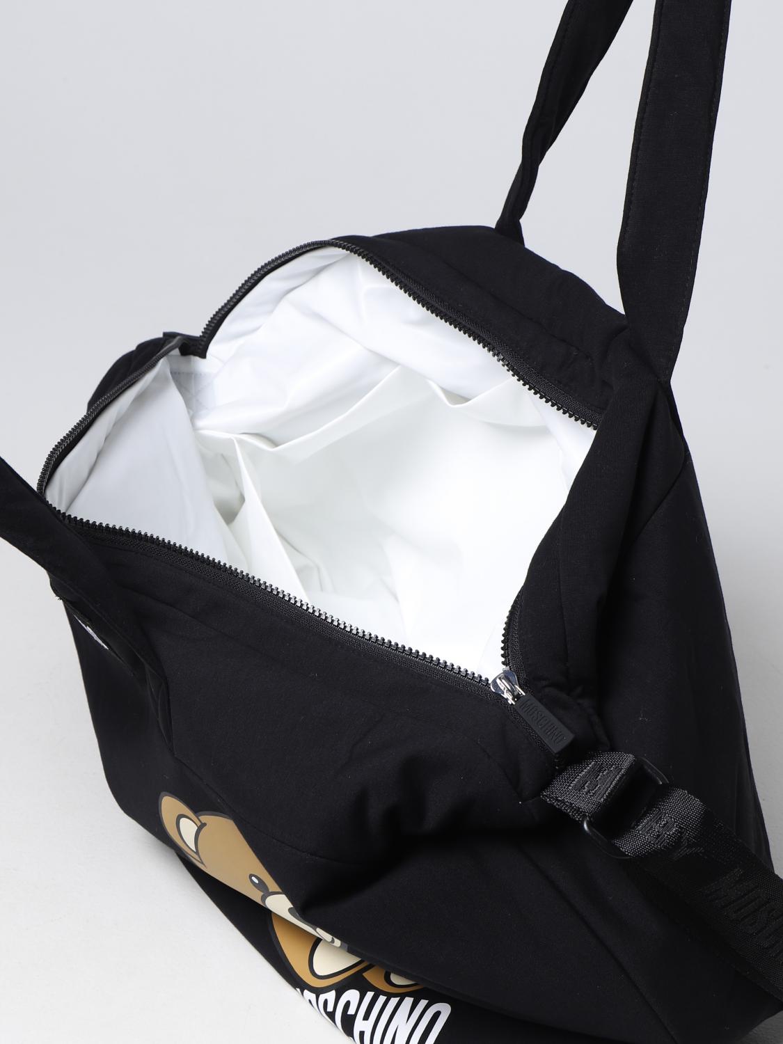 MOSCHINO BABY bag for kids Black Moschino Baby bag MRX03ALDA25